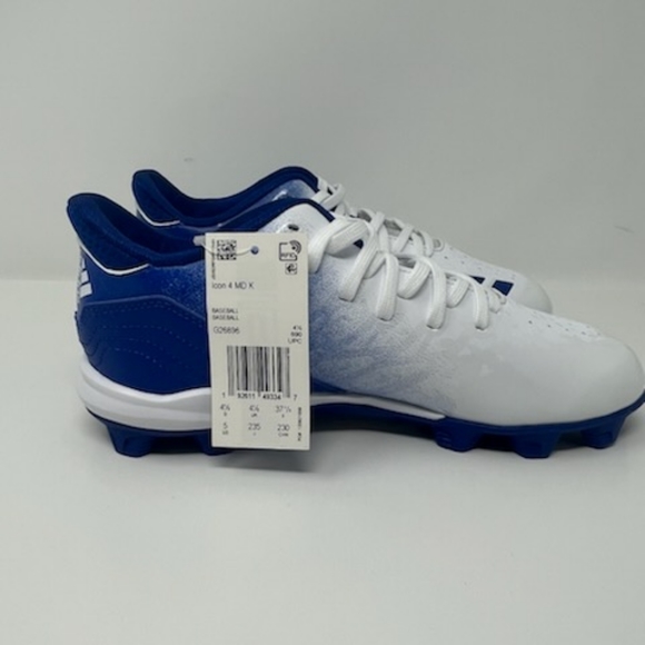 Kids Adidas Icon 4 MD K Cleat, New with Box! - Picture 6 of 7